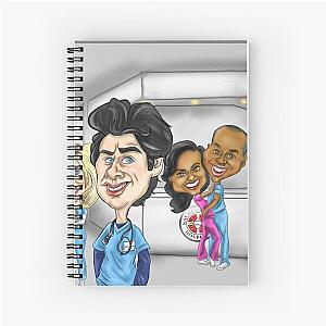 Scrubs art Spiral Notebook