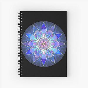 Mystical Flower Mandala Scrubs Spiral Notebook