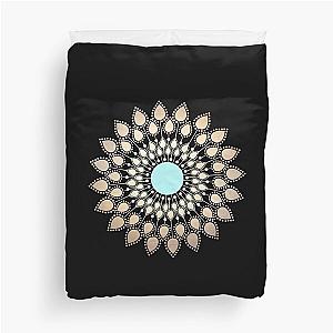 White heaven mandala scrubs Duvet Cover