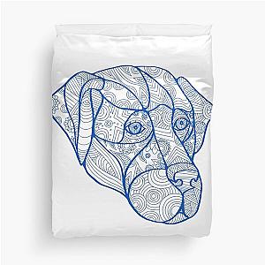 mandala scrubs,dog Duvet Cover