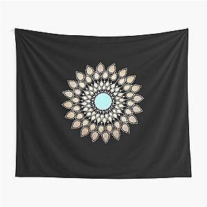 White heaven mandala scrubs Tapestry