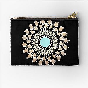 White heaven mandala scrubs Zipper Pouch