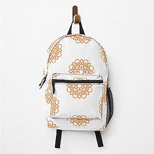 Mandala  Scrubs Orange Backpack