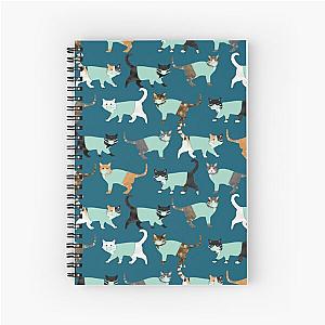 Cats in Scrubs design Spiral Notebook