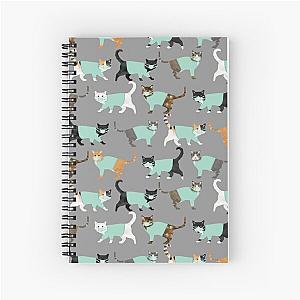 Cats in Scrubs design Spiral Notebook