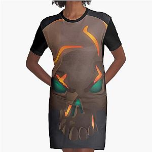 Ashen Foul Bounty Skull - Sea of Thieves Graphic T-Shirt Dress