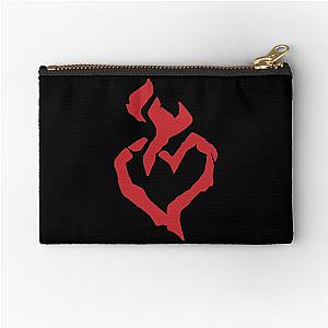 Red Black Burning Blade Symbol - Sea of Thieves  Zipper Pouch