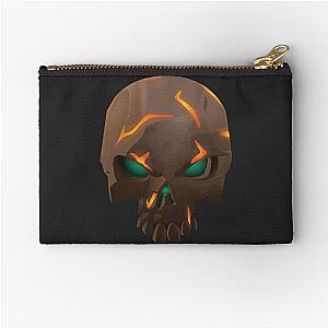 Ashen Foul Bounty Skull - Sea of Thieves Zipper Pouch