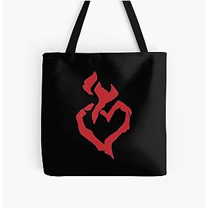 Red Black Burning Blade Symbol - Sea of Thieves  All Over Print Tote Bag