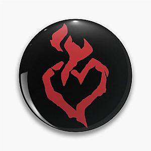 Red Black Burning Blade Symbol - Sea of Thieves  Pin