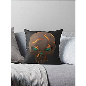 Ashen Foul Bounty Skull - Sea of Thieves Throw Pillow