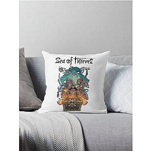 Sea Of Thieves Skull Throw Pillow