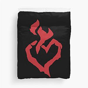 Red Black Burning Blade Symbol - Sea of Thieves  Duvet Cover