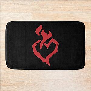 Red Black Burning Blade Symbol - Sea of Thieves  Bath Mat