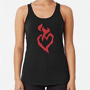 Red Black Burning Blade Symbol - Sea of Thieves  Racerback Tank Top