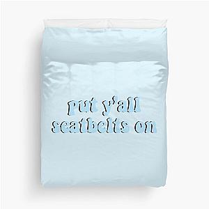 Put seatbelts on blue Duvet Cover
