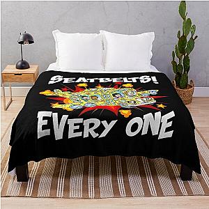 Seatbelts Magic School Bus Throw Blanket