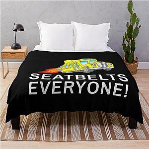 Seatbelt Magic School Bus Driver Throw Blanket