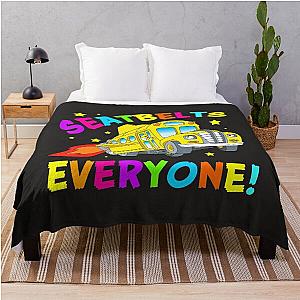 Magic School Bus Seatbelt Costume Throw Blanket