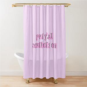 put y'all on pink Shower Curtain