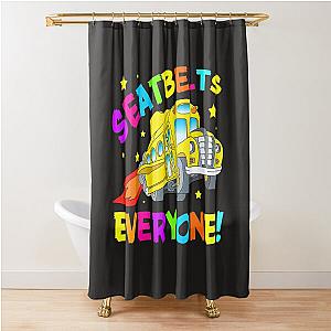Seatbelts Everyone Magic School Bus Driver Halloween Costume Shower Curtain