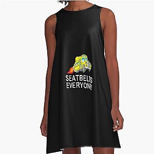 Seatbelt Everyone Magic School Bus Driver A-Line Dress