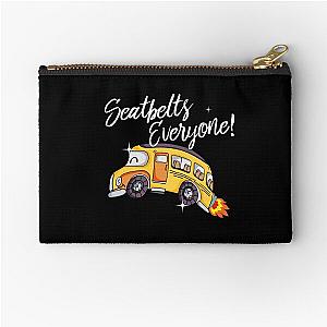 Seatbelts Funny Bus Driver Zipper Pouch