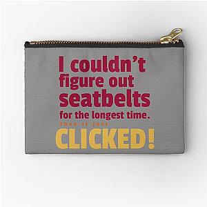 Figure Seatbelt Zipper Pouch