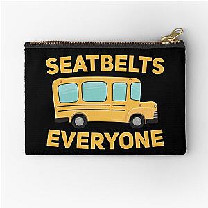 Seatbelt Everyone Vintage Retro Pouch