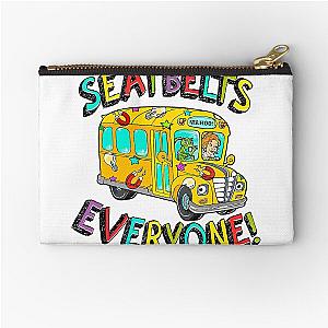 Seatbelts Magic School Bus Driver Zipper Pouch