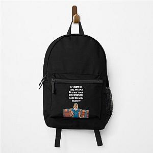I'm Not in the Mood Fasten Your Seatbelts and Remain Silent Flight Attendant Humor Backpack