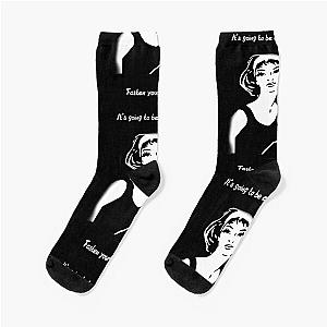 Fasten your seatbelts. It's going to be a bumpy night Movie T-Shirt Socks