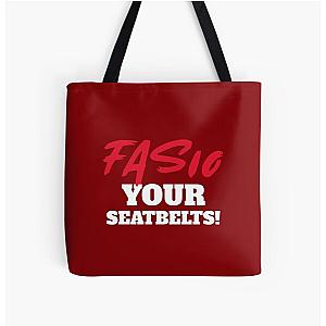Fasten Your Seatbelt All Over Print Tote Bag