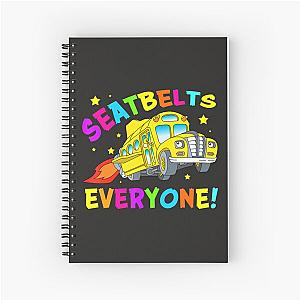 Seatbelts Everyone Halloween Magic Bus Costume Spiral Notebook