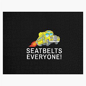 Seatbelts Everyone Funny Magic Bus Driver Jigsaw Puzzle