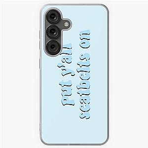 Put y'all seatbelts on blue Samsung Galaxy Soft Case