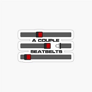 Couple seatbelts sticker