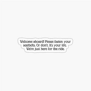 Fasten your seatbelt sticker