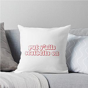 Put your seatbelts on Throw Pillow