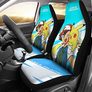 Anime Ash Ketchum Pikachu Pokemon Car Seat Covers Pokemon Car Accessorries Ci110202 SC2712