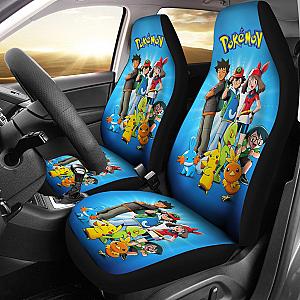 Anime Ash Ketchum Pikachu Pokemon Car Seat Covers Pokemon Car Accessorries Ci1101022 SC2712