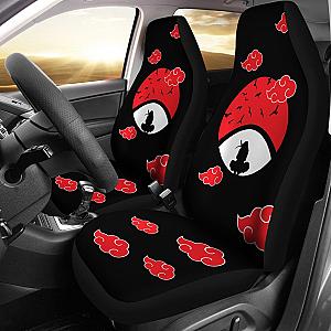 Naruto Anime Car Seat Covers - Itachi Moon Sitting Uchiha Symbol Akatsuki Cloud Seat Covers Ci101601 SC2712