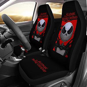 Nightmare Before Christmas Cartoon Car Seat Covers - Jack Skellington Funny Serious Face Seat Covers Ci101103 SC2712