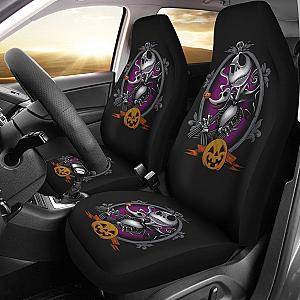 Nightmare Before Christmas Cartoon Car Seat Covers | Evil Jack With Zero Dog Smiling Pumpkin Seat Covers Ci092402 SC2712