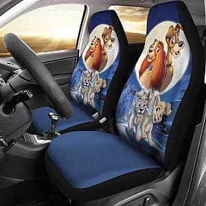 Lady And The Tramp Family Car Seat Covers Disney Cartoon Universal Fit 051012 SC2712