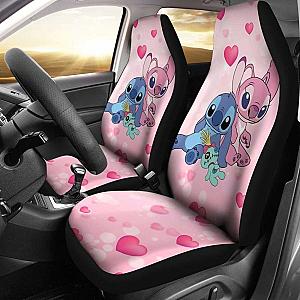 Stitch Love Car Seat Covers Disney Cartoon Fan Gift Universal Fit 051012 SC2712