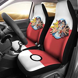 Anime Ash Ketchum Pikachu Pokemon Car Seat Covers Pokemon Car Accessorries Ci110301 SC2712