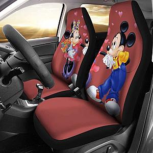Mickey And Minnie Mouse Disney Cartoon Car Seat Covers Universal Fit 051012 SC2712