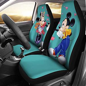 Mickey And Minnie Car Seat Covers Disney Cartoon Fan Gift Universal Fit 051012 SC2712