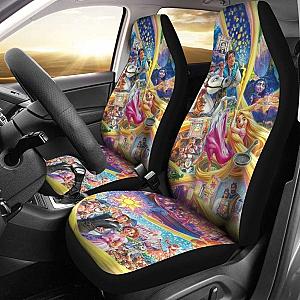 Rapunzel &amp; Flynn Rider Tangled Cartoon Car Seat Covers Universal Fit 051012 SC2712
